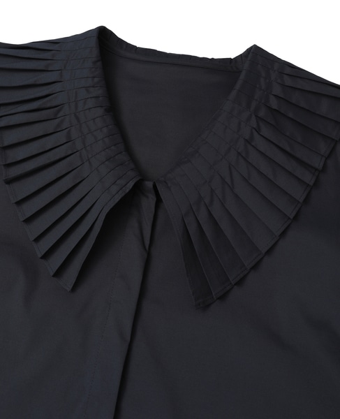 タックカラーブラウス 詳細画像 ネイビー 3