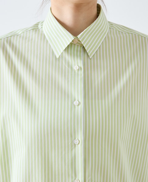 ESSENTIAL レギュラーシャツ 詳細画像 グリーンストライプ 10