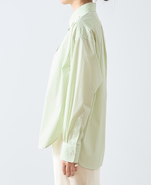 ESSENTIAL レギュラーシャツ 詳細画像 グリーンストライプ 6