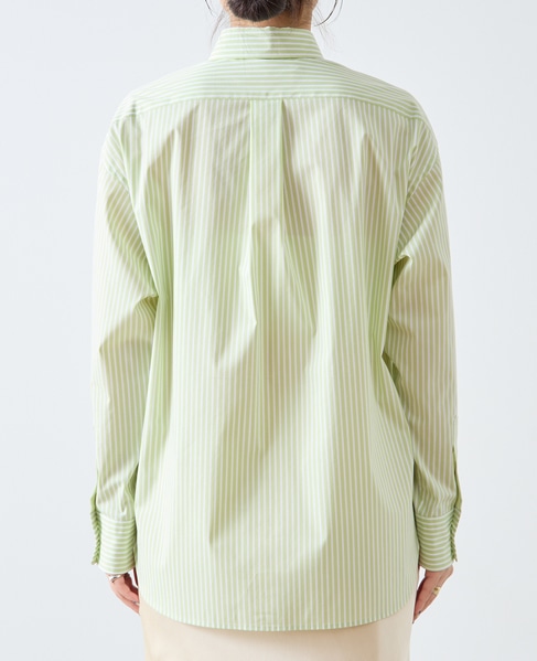 ESSENTIAL レギュラーシャツ 詳細画像 グリーンストライプ 7