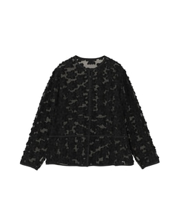 フラワージャガードシアーブラウス