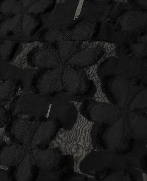 フラワージャガードシアーブラウス 詳細画像 ブラック 7