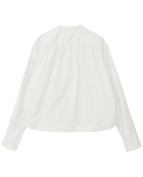 【l’heritage martinique/レリタージュ マルティニーク】マイクロイタリアンタフタレースシャツ 詳細画像 ホワイト 9