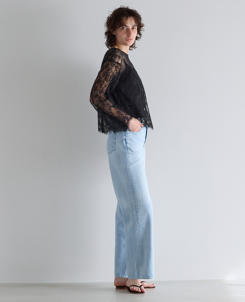 レース2WAYブラウス 詳細画像 ブラック 4