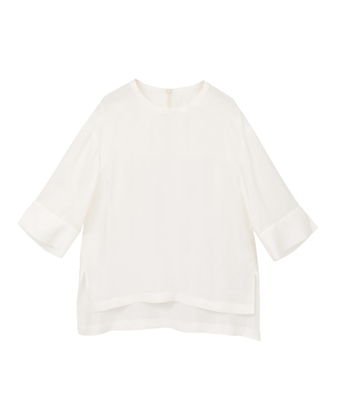 キュプラTブラウス 詳細画像 ホワイト 1