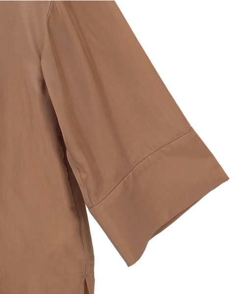 キュプラTブラウス 詳細画像 モカ 5