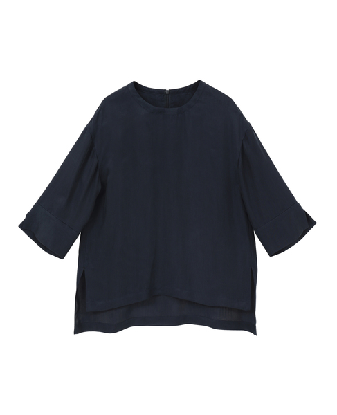 キュプラTブラウス 詳細画像 ネイビー 1