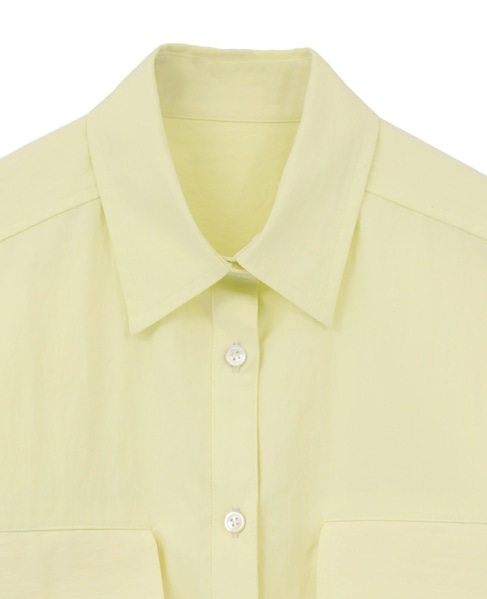 ウェザークロス/ストライプビッグシャツ（セットアップ可） 詳細画像 イエロー 3