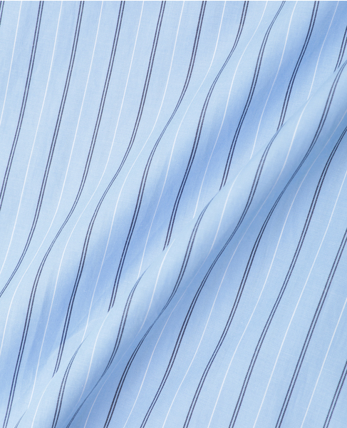 ウェザークロス/ストライプビッグシャツ（セットアップ可） 詳細画像 ブルーストライプ 9
