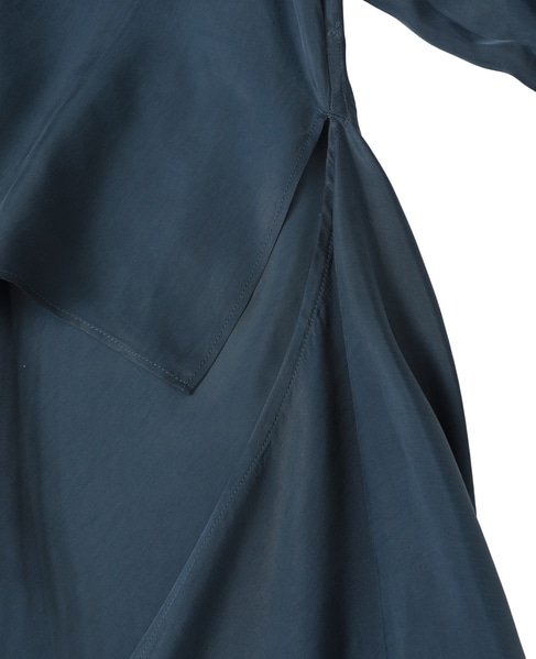 【l’heritage martinique/レリタージュ マルティニーク】シルキーキュプラブラウス 詳細画像 ブルー 6