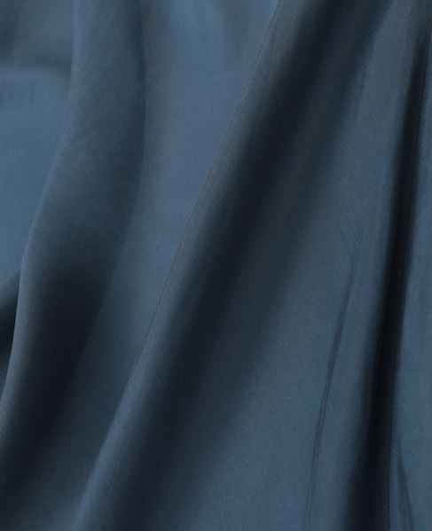 【l’heritage martinique/レリタージュ マルティニーク】シルキーキュプラブラウス 詳細画像 ブルー 8