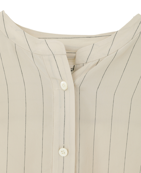 【l’heritage martinique/レリタージュ マルティニーク】シルキーキュプラブラウス 詳細画像 ストライプ 4