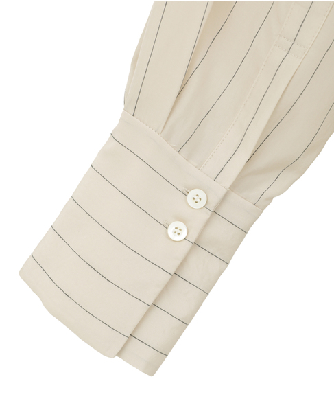 【l’heritage martinique/レリタージュ マルティニーク】シルキーキュプラブラウス 詳細画像 ストライプ 6