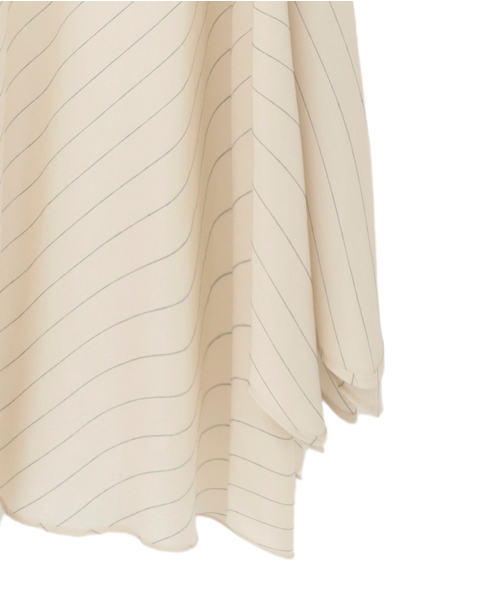 【l’heritage martinique/レリタージュ マルティニーク】シルキーキュプラブラウス 詳細画像 ストライプ 7