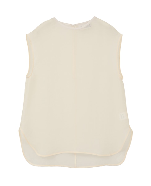 【l’heritage martinique/レリタージュ マルティニーク】キュプラオーガンジースリーブレストップ 詳細画像 アイボリー 1