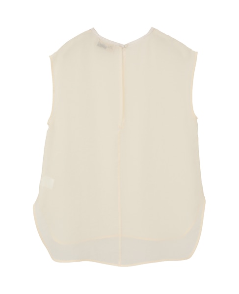 【l’heritage martinique/レリタージュ マルティニーク】キュプラオーガンジースリーブレストップ 詳細画像 アイボリー 2