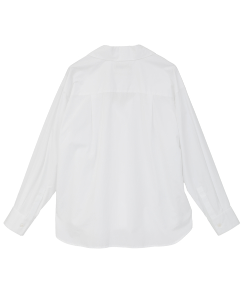 【l’heritage martinique/レリタージュ マルティニーク】コットンポプリンシャツ 詳細画像 ホワイト 2