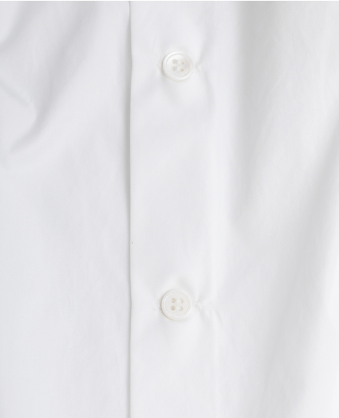 【l’heritage martinique/レリタージュ マルティニーク】コットンポプリンシャツ 詳細画像 ホワイト 5