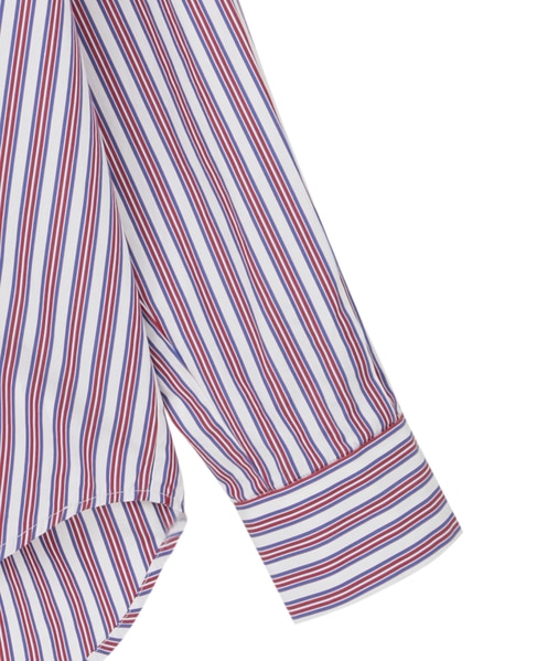 【l’heritage martinique/レリタージュ マルティニーク】コットンポプリンシャツ 詳細画像 ストライプ 4