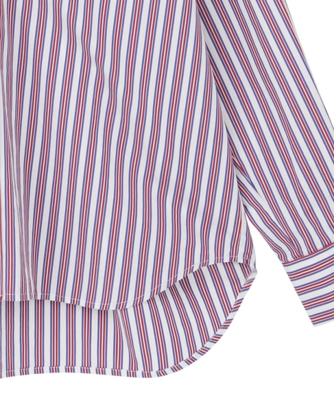 【l’heritage martinique/レリタージュ マルティニーク】コットンポプリンシャツ 詳細画像 ストライプ 5