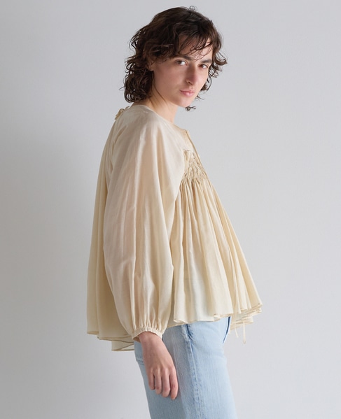 プリーツブラウス 詳細画像 アイボリー 2