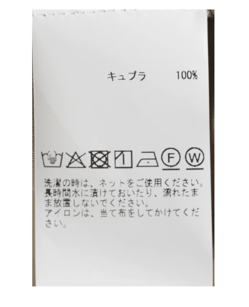 シルキーキュプラオーバーサイズスリーブシャツ（セットアップ可） 詳細画像 カーキ 22