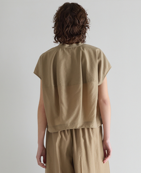 タッサーコクーンブラウス（セットアップ可） 詳細画像 キャメル 3