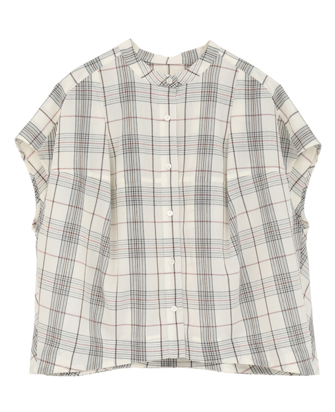 タッサーコクーンブラウス（セットアップ可） 詳細画像 チェック 1