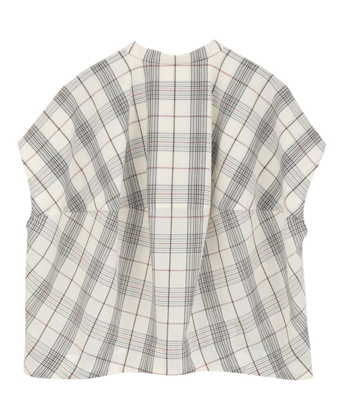 タッサーコクーンブラウス（セットアップ可） 詳細画像 チェック 2