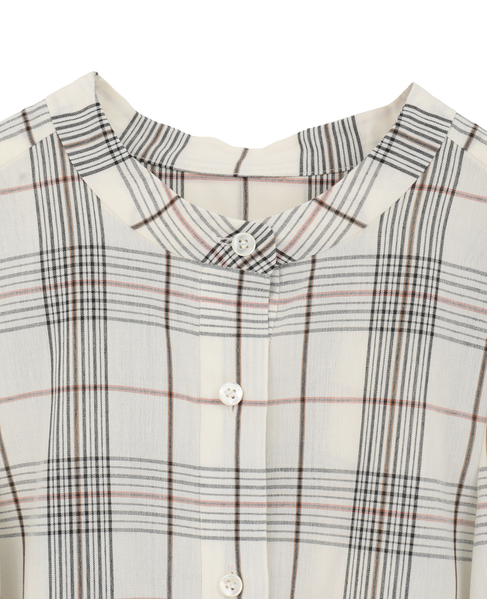 タッサーコクーンブラウス（セットアップ可） 詳細画像 チェック 3