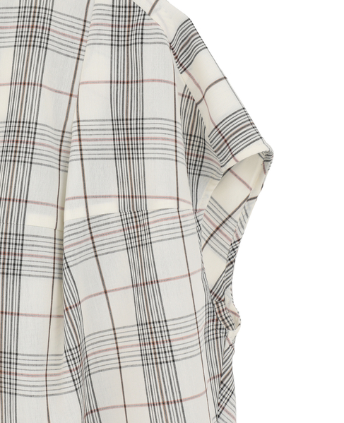 タッサーコクーンブラウス（セットアップ可） 詳細画像 チェック 4