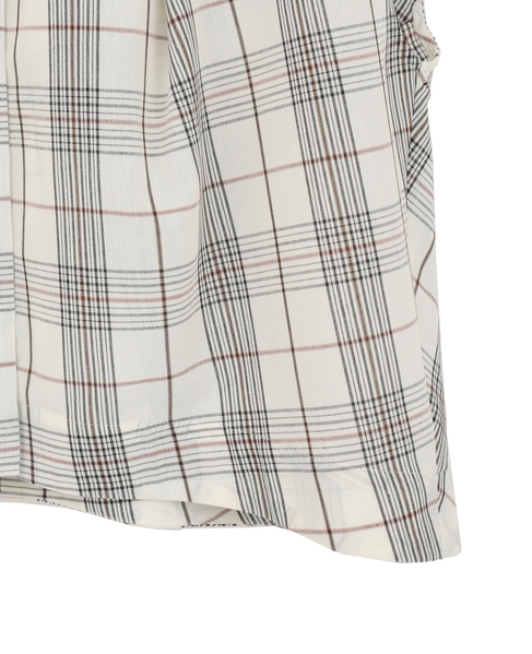 タッサーコクーンブラウス（セットアップ可） 詳細画像 チェック 5