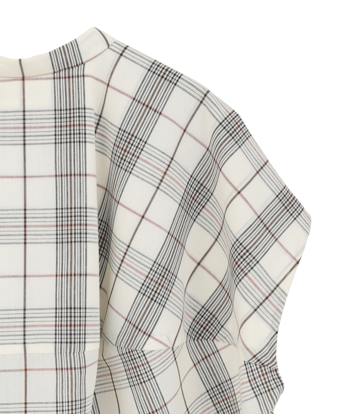 タッサーコクーンブラウス（セットアップ可） 詳細画像 チェック 6