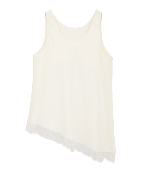 キュプラフィブリルシャンブレーレースタンク（セットアップ可） 詳細画像 オフ 1