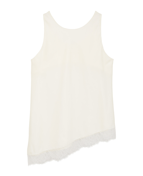 キュプラフィブリルシャンブレーレースタンク（セットアップ可） 詳細画像 オフ 2