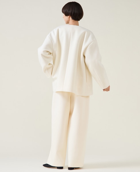 ノーカラーコート 詳細画像 アイボリー 6