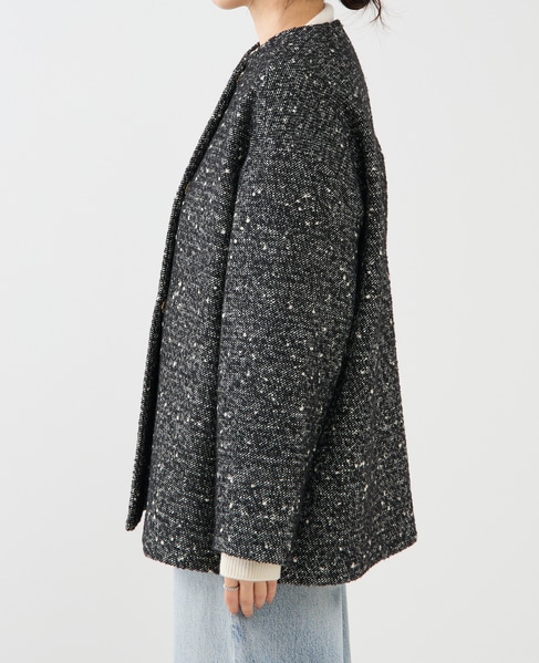 ノーカラーコート 詳細画像 ブラック 10