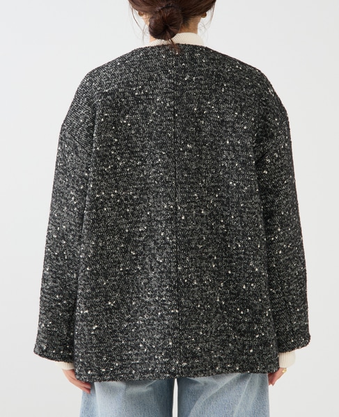 ノーカラーコート 詳細画像 ブラック 11