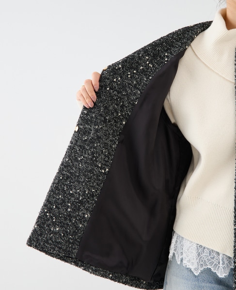 ノーカラーコート 詳細画像 ブラック 14