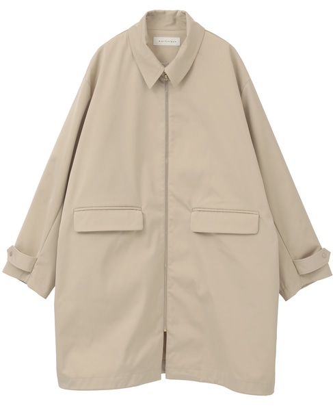 ステンカラージップブルゾン 詳細画像 ベージュ 1