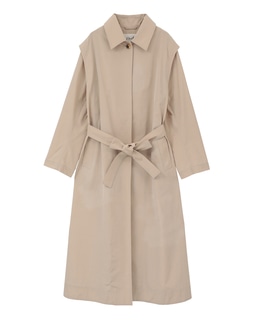 【l’heritage martinique/レリタージュ マルティニーク】テクニカルコットンタフタステンカラーコート