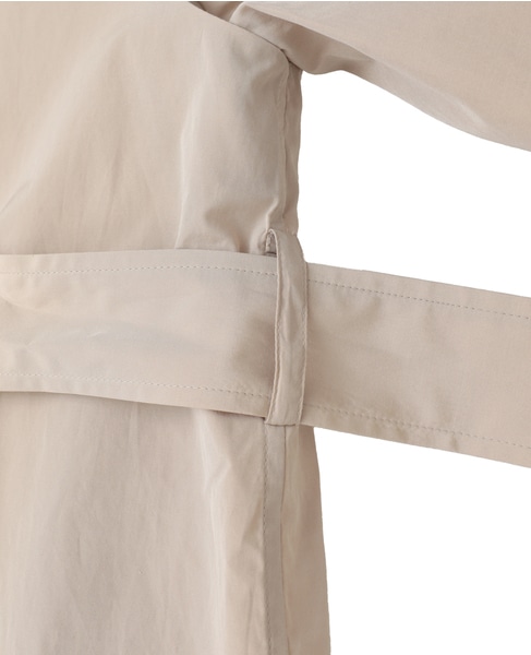 【l’heritage martinique/レリタージュ マルティニーク】テクニカルコットンタフタステンカラーコート 詳細画像 ライトベージュ 15