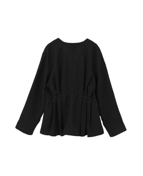 ソフトリネンタックジャケット（セットアップ可） 詳細画像 ブラック 2