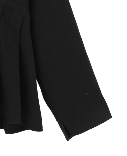 ソフトリネンタックジャケット（セットアップ可） 詳細画像 ブラック 4