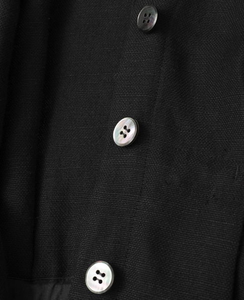ソフトリネンタックジャケット（セットアップ可） 詳細画像 ブラック 7