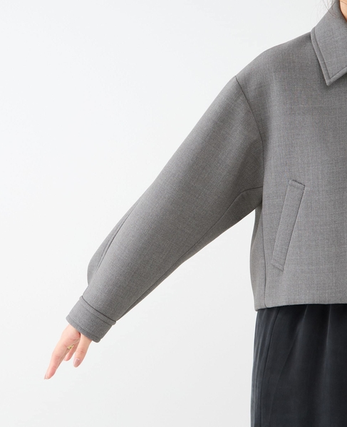 ギャバボンディングブルゾン 詳細画像 グレー 12