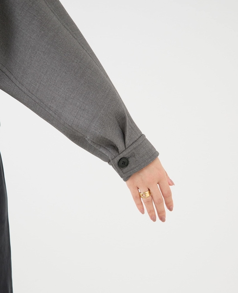 ギャバボンディングブルゾン 詳細画像 グレー 13