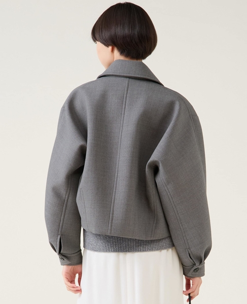 ギャバボンディングブルゾン 詳細画像 グレー 4
