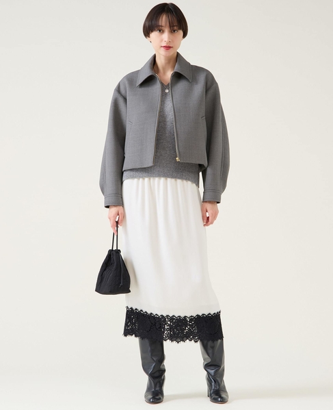 ギャバボンディングブルゾン 詳細画像 グレー 5