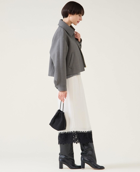 ギャバボンディングブルゾン 詳細画像 グレー 7